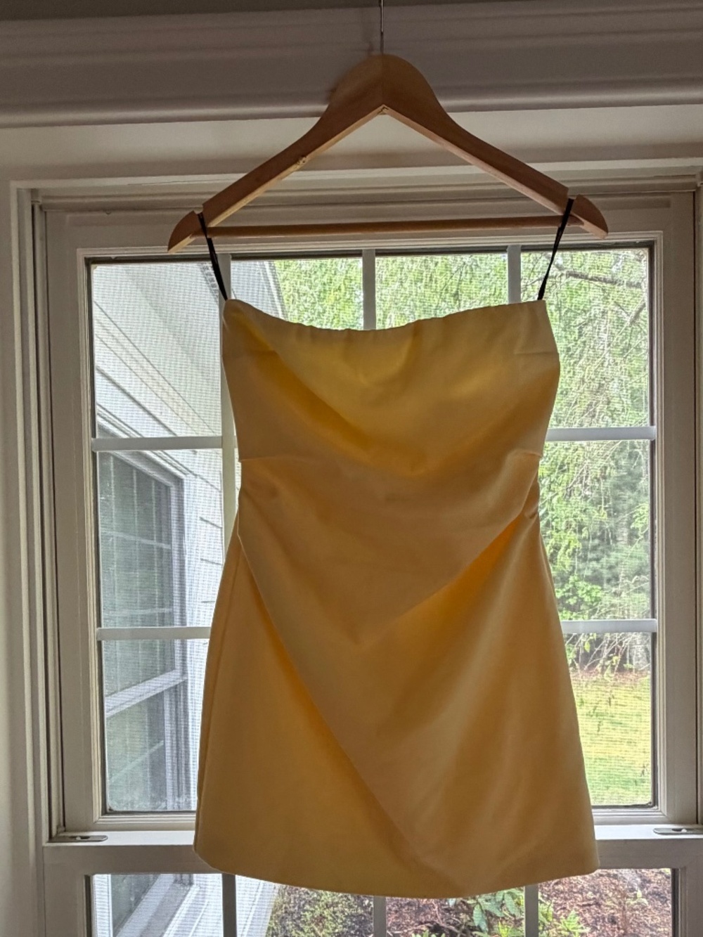 Forever 21 Strapless Pastel Yellow Mini Dress – Size Small